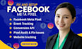 setup facebook meta pixel, events and ads conversion tracking on website