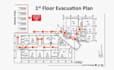 draw a fire evacuation diagram safety escape route fire evacuation plan
