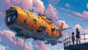 design spaceship, illustration and sci fi art