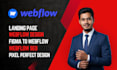 design or redesign a modern responsive wix or webflow website