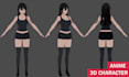 3d model anime characters