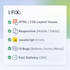 fix HTML CSS javascript bugs and responsive issues fast