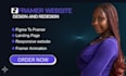 design framer website develop framer landing page  framer website framer shopify
