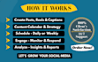 be your social media manager with engaging content strategy