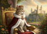 draw custom royal cat oil painting