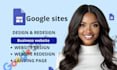 design a professional business website using google sites