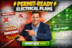 create electrical plan, lighting layout, power layout, autocad drawings