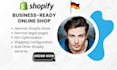 create german shopify store, german dropshipping store, german online shop, gdpr
