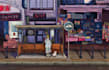 create a nostalgic and cozy digital illustration