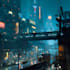 do cyberpunk sci fi futuristic city illustration