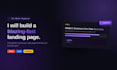 create a landing  page using HTML , CSS and javascript