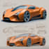 sketch a car or vehicle design concept using digital drawing