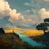 draw landscape illustration and background concept art, nft