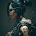 make a cyberpunk character art