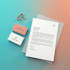 design professional business card and editable letterhead