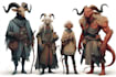 fantasy dnd party and dnd design