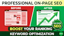do you on page SEO for rank on google