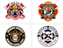 design custom professional fire firefighters logo