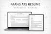 create faang engineer ats friendly resume using latex