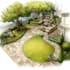 design front yard, backyard, home garden as landscape architect
