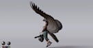 custom 3d hybrid human,fantasy creature character,unity model,feather grooming