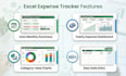 professional excel monthly and yearly expense tracker with dashboard