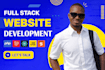 do website development, custom website, full stack frontend backend