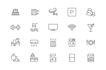 design unique, modern and simple custom icons set