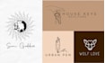 design modern line art or hand drawn brand logo and branding
