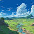 draw anime background, 2d environment, landscape