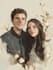 draw cute couple portrait illustrations