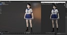 create, edit, fix rig, blendshape, weight paint 3d model for vrchat, vrm, mmd