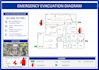 design fire exit plan evacuation diagram and safety map