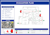 design fire exit plan evacuation diagram and safety map