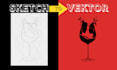 turn your sketch into a professional vector logo