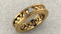3d jewelry design with stone setting