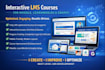create or improve lms course into interactive lms for moodle, learnworlds,graphy