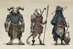 design a dnd party art and group art