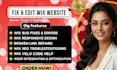 redesign wix website design wix website edit, fix wix website update wix website