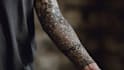 create sleeve tattoo design in geometric style