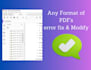 manually fix pdfs issues, redesign, fillable forms, document creation