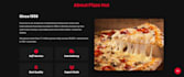 develop a professional pizza hub website