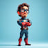 illustrate superhero character art