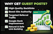 build high quality seo backlinks via premium guest post outreach