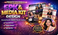 design epk, media kit, press kit, one sheet