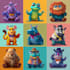 draw cute cartoon animal characters
