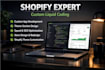 develop custom shopify app or theme section with liquid code