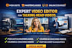 edit podcast masterclass online course talking head videos