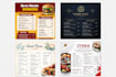 design modern and creative menu card design