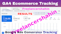 setup full ga4 ecommerce tracking, google ads conversion tracking by GTM